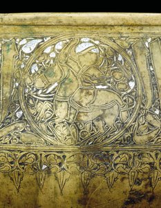 Detail einer Mamluken-Schale, ca. 1351 (Detail)