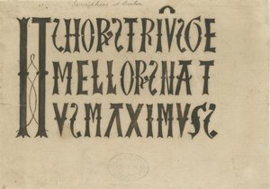 Barton under Needwood Kirche - Inschrift von School English