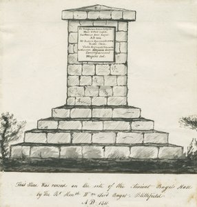 Blithfield - Denkmal an der Stelle der alten Bagots Hall von School English