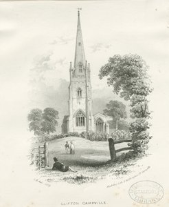 Clifton Campville Church (Lithographie)