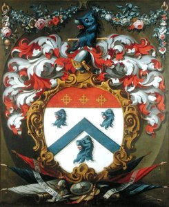 Wappen von Sir Christopher Wren (1632-1723) von School English