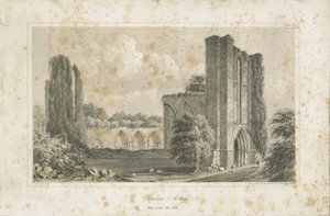 Croxden Abbey: Lithographie