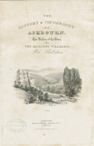 Dovedale - Landschaft: Lithografie