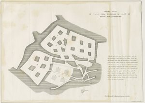 Dudley - Bergbauarbeiten (Lithographie) von School English