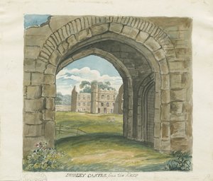 Dudley Castle - Der Bergfried von School English