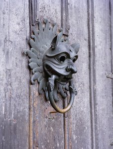 Sanctuary-Klopfer der Kathedrale von Durham, Kopie des Originals aus dem 12. Jahrhundert von School English