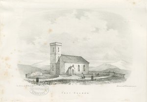 Foxt Kirche (Lithographie) von School English