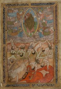 Genesis, Altenglischer Hexateuch, Cotton MS Claudius B IV f.2r, um 1025-1200