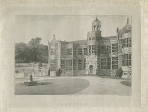 Ingestre Hall: Lithografie von School English