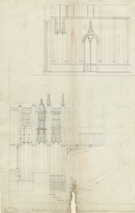 Innenraum der Lichfield Kathedrale - Westende des Chors
