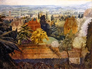 Landschaft in Nordfrankreich von School English