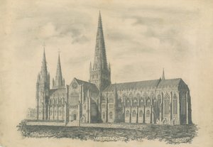 Lichfield Kathedrale - Südostansicht von School English
