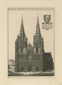 Lichfield Kathedrale - Westfront von School English