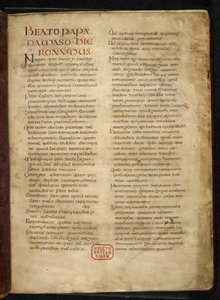 Seite aus Evangelien (die 