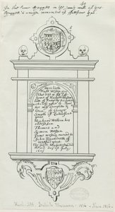 Rugeley Church (Alt) - Denkmal für Rafe Weston von School English