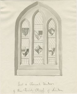 Sandon Kirche - Ostfenster des Chors von School English