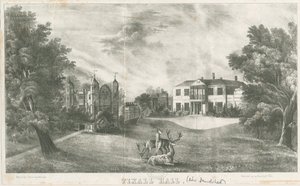 Tixall Hall und Torhaus