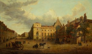 Ansicht von Whitehall mit Old Palace Yard von School English
