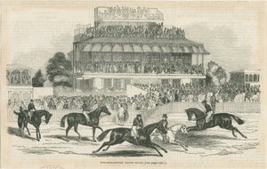 Wolverhampton - Grand Stand: Holzschnittgravur, undatiert [ca. 1844] von School English