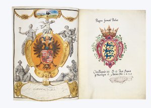 Seiten aus dem Album Amicorum von Philipp Hainhofer von School European