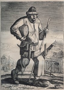 Tintenhändler - Flämische Gravur von School Flemish