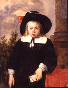 Porträt eines Jungen, um 1650 von School Flemish