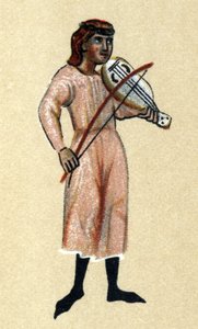 Ein Troubadour des Mittelalters, Illustration aus 
