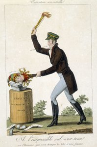 Karikatur über die Liebe: Zum Unmöglichen ist niemand verpflichtet oder der Mann, der den Kopf einer Frau ändern will von School French
