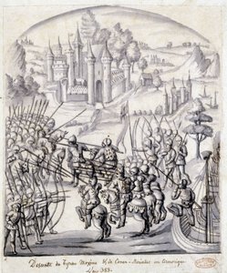 Abstieg des Tyrannen Maxime von Conan-Meriadec in Armorica im Jahr 383