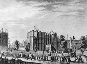Französische Revolution: Trauerzug zu Ehren von Jacques Guillaume Simonneau (oder Simoneau)