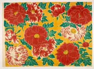 Japanisches Blumendesign, Illustration aus 