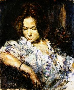Porträt einer Dame von School French