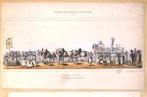 Prozession der Müller in Straßburg, 25. Juni 1840