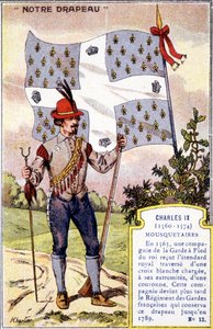Das Banner der Musketiere von Karl IX. von School French