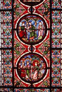 Fenster mit Szenen aus dem Leben des heiligen Mauritius