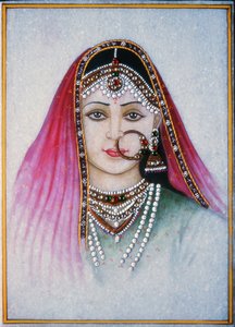 Eine Rajasthani-Dame von School Indian