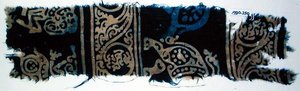 Blockbedrucktes Textilfragment, indisch von School Indian
