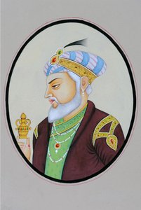 Miniaturmalerei des Mogulkaisers Aurangzeb von School Indian