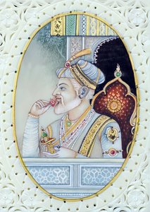 Miniaturmalerei des Mogulkaisers Aurangzeb