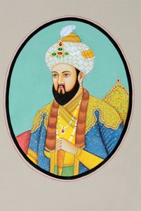Miniaturmalerei des Mogulkaisers Humayun