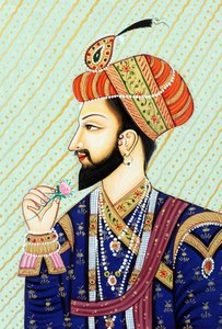 Miniaturmalerei des Mogulkaisers Shah Jahan von School Indian