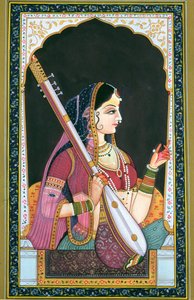 Musizierende Dame