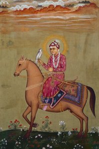 Porträt von Kaiser Jahangir (1569-1627) von School Indian