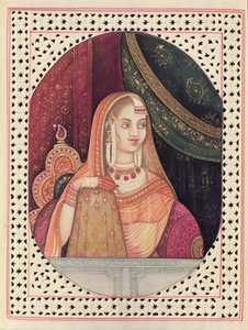 Porträt von Jodhabai, Hauptkönigin von Kaiser Akbar (1542-1605)
