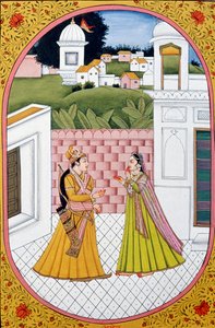 Jahreskalenderbild & Malerei für einen hinduistischen Monat Asoz, Indien von School Indian