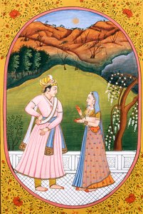 Jahreskalenderbild & Malerei für einen hinduistischen Monat Jeth, Indien von School Indian