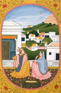 Jahreskalenderbild & Malerei für einen hinduistischen Monat Paush, Indien von School Indian