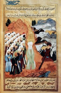 Treffen des Propheten Muhammad und eines monotheistischen Hirten
