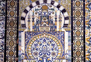 Tunesien in Kairouan: Dekoration der Moschee