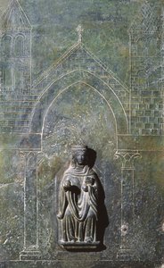 Detail von der Tür des Oratoriums des Heiligen Johannes des Evangelisten, Italien (Bronze) von School Italian